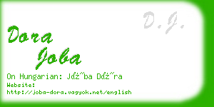 dora joba business card